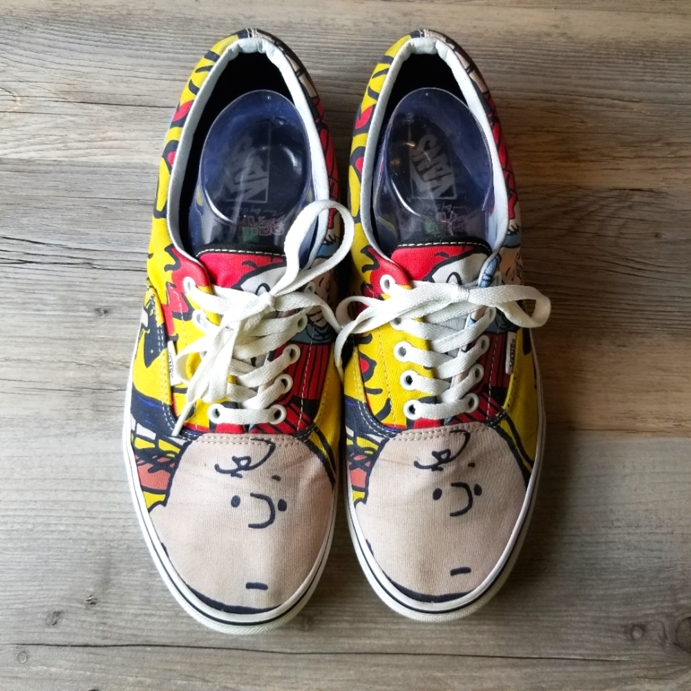 Vans Peanuts Charlie Brown Cartoon Comics Canvas Sneakers